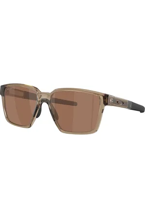 Oakley Unisex Rectangle Sunglasses with Polarised Lens