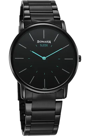 Sonata Men Brass Dial & Stainless Steel Bracelet Style Straps Analogue Watch 7152NM01