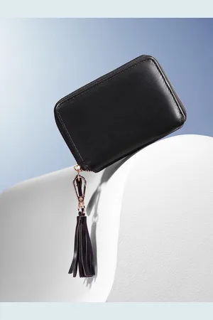 DressBerry Women Tasselled Zip Around Wallet