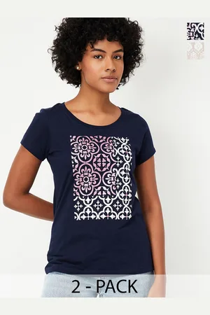 Max Collection Women Graphic Printed T-Shirt - Pack of 2