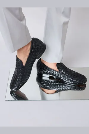 Regal Imperio By Mens Woven Textuted Leather Formal Slip Ons