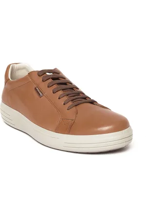 Woodland Men Brown Leather Sneakers