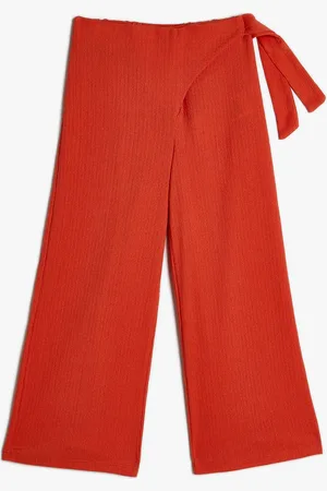 Koton Girls Mid-Rise Culottes Trousers