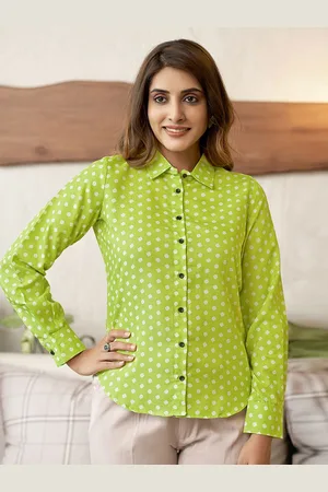 Moda Rapido Women Polka Dot Opaque Printed Casual Shirt