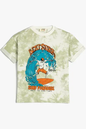 Koton Boys Graphic Printed Round Neck Cotton Regular T-shirt