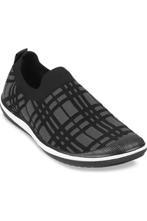 Metro Men Printed Woven Design Sneakers