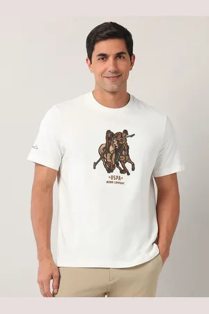 Ralph Lauren Men Graphic Printed Round Neck Cotton Relaxed Fit T-shirt