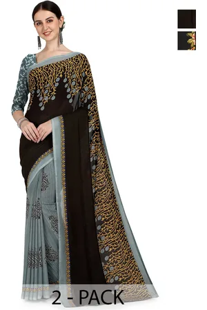 ANAND SAREES Floral Saree Pack of 2