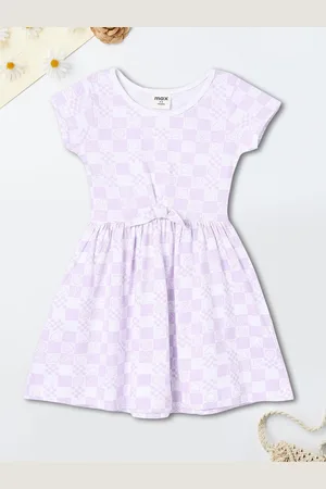 Max Collection Girls Printed Fit & Flare Dress