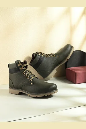 WOAKERS Men Colourblocked Leather Regular Boots