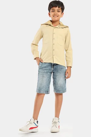 LilPicks Boys Typography Printed Smart Opaque Regular Fit Cotton Casual Shirt
