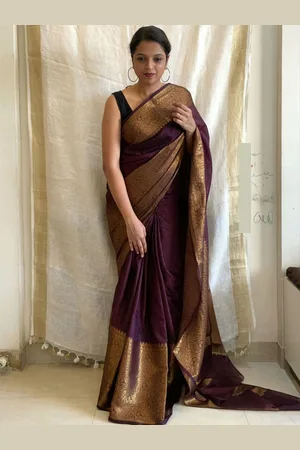 choiceit Woven Design Zari Pure Silk Kanjeevaram Saree