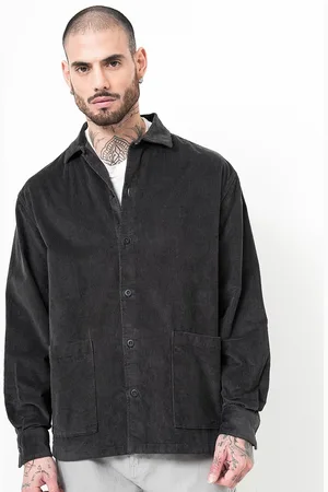 BRITISH CLUB Men Spread Collar Solid Cotton Casual Tailored Jacket