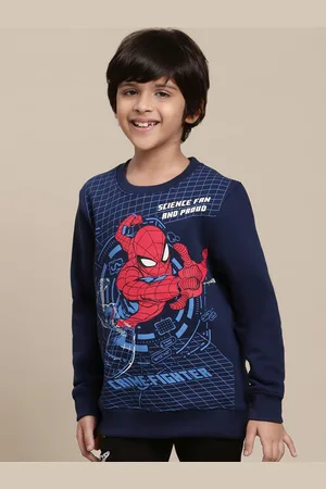 Kidsville Boys Spider-Man Printed Pullover