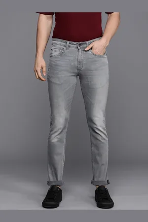 Louis Philippe Men Slim Fit Light Fade Stretchable Jeans