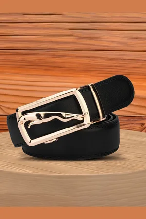 Winsome Deal Men Solid Slider Buckle Closure Belt