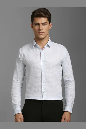 Louis Philippe Men Super Slim Fit Checked Casual Shirt