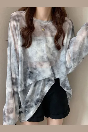 LULU & SKY Women Dyed Round Neck Top