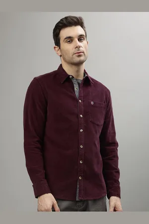 ICONIC Men Spread Collar Solid Cotton Casual Shirt