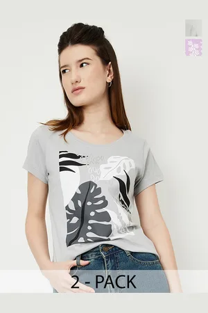 Max Collection Women Pack of 2 - Graphic Printed T-shirt