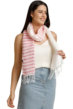 Linen Club Unisex Striped Pure Linen Stole