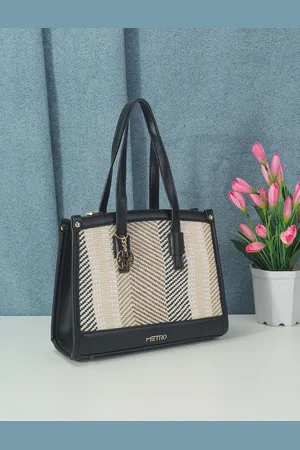 Metro Women Textured Structured Handheld Bag