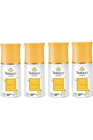 YARDLEY LONDON Women Set Of 4 Anti-Perspirant English Blossom Deo Roll-On - 50ml Each