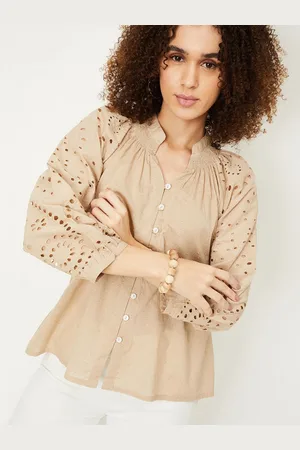 Max Collection Women Mandarin Collar Tunic