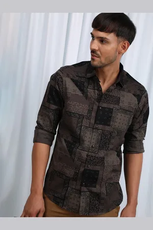 Crocodile Comfort Ethnic Motifs Printed Cotton Casual Shirt