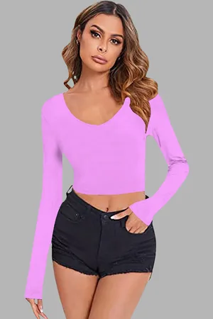 Dream Beauty Fashion Women Fitted Crop Top