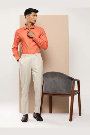 Invictus Men Slim Fit Pleated Formal Trousers