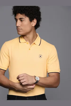 Louis Philippe Men Polo Collar T-shirt