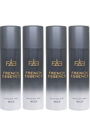 FRENCH ESSENCE Set Of 4 Luxury Wild Long Lasting Deodorant - 120ml Each