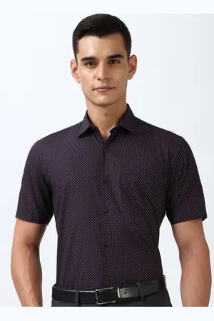 Peter England Men Cotton Printed Formal Shirt