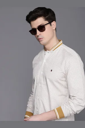 Louis Philippe Men Super Slim Fit Printed Casual Shirt
