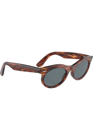 Ray-Ban Unisex Polarized Blue Lens Oval Sunglasses - 0RB2242954/3R53