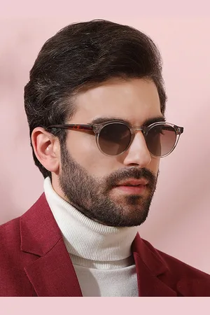 John Jacobs Full Rim Round Sunglasses with Polarised and UV Protected Lens 134864