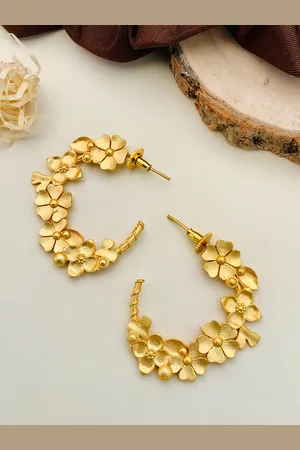 ABDESIGNS Gold-Plated Classic Drop Earrings