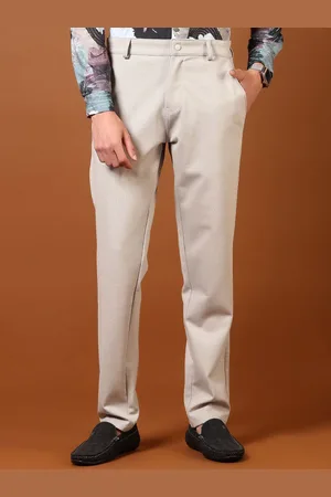 V-Mart Men Cotton Regular Fit Mid-Rise Chinos Trousers