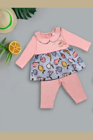 Babys Day Girls Printed Top with Leggings