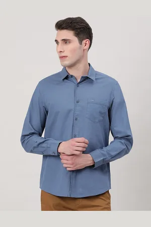 Crocodile Spread Collar Comfort Cotton Casual Shirt