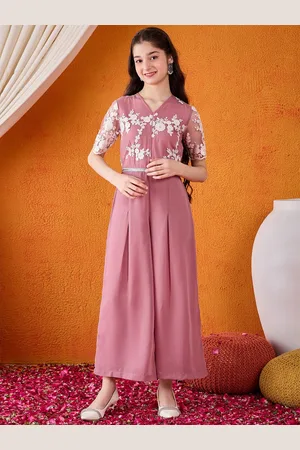 Cherry & Jerry Girls Basic Jumpsuit with Embroidered