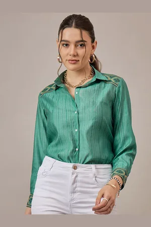 Corsica Women Semi Sheer Casual Shirt