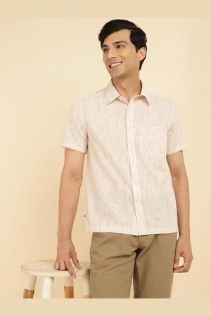 Fabindia Men Abstract Printed Spread Collar Casual Shirt
