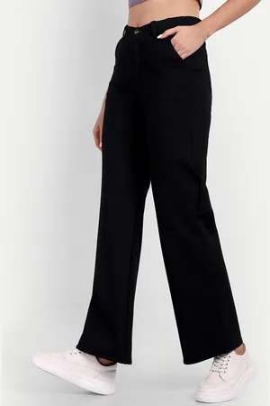 Broadstar Women High-Rise Relaxed Straight Leg Parallel Trousers