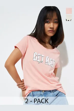 Max Collection Urb_N Women Graphic Printed T-Shirt - Pack of 2