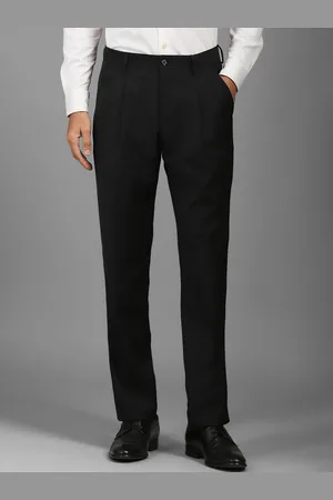 Louis Philippe Men Pleated Formal Trousers