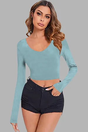 Dream Beauty Fashion Women Fitted Crop Top