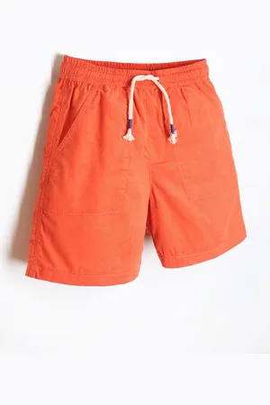Cherry Crumble Boys Mid-Rise Corduroy Shorts
