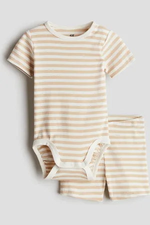 H&M Boys 2-Piece Ribbed Cotton Set